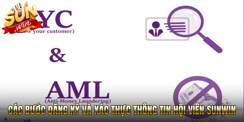 Các bước đăng ký và xác thực thông tin hội viên Sunwin